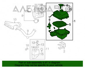 Corpul filtrului de aer Toyota Camry v40 3.5