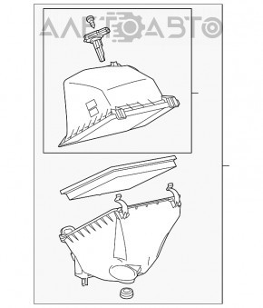 Корпус воздушного фильтра Toyota Rav4 13-18 2.5