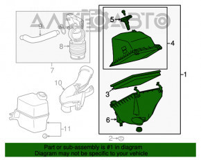 Corpul filtrului de aer Toyota Rav4 13-18 2.5