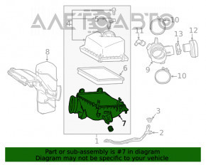 Корпус воздушного фильтра нижняя часть Lexus RX350 16-22