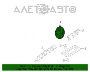 Emblema spate VW Jetta 19- ghidajul este rupt.