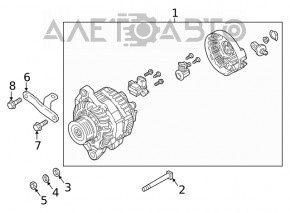 Generatorul Mitsubishi Eclipse Cross 18-