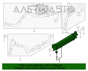 Intercooler Lincoln MKX 16- 2.7T nou TYC Taiwan