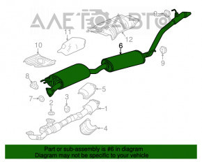 Drumul de evacuare pentru Acura MDX 14-15 post-restyling