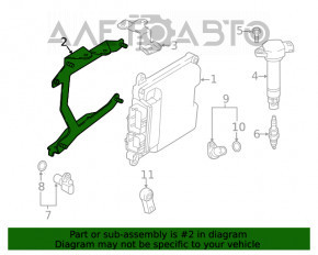 Кронштейн ECU Mitsubishi Eclipse Cross 18-