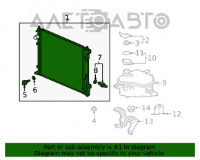 Radiatorul de răcire a apei pentru Honda Civic X FC 16-21 1.5T