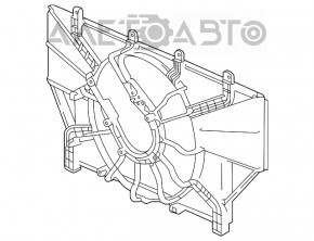 Difuzorul capacului radiatorului gol Honda Accord 18-22 2.0 hibrid nou original