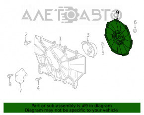 Paletele ventilatorului de răcire Honda Accord 18-22 2.0 hibrid.