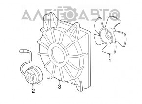 Paletele ventilatorului de răcire stânga Honda HR-V 16-22