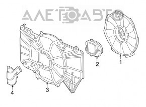 Мотор вентилятора охлаждения Honda Accord 13-17 hybrid
