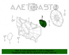 Motorul ventilatorului de răcire Honda Accord 18-22 2.0 hibrid nou OEM original