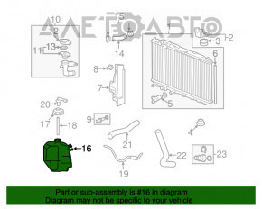 Rezervor de expansiune pentru răcirea motorului Honda Civic 4d 06-09