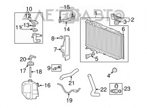 Rezervor de expansiune pentru răcirea motorului Honda Civic 4d 06-09