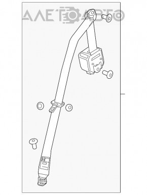 Ремень безопасности задний правый Buick Encore 13-16 сер
