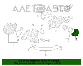 Capacul termostatului Honda Civic X FC 16-21 2.0