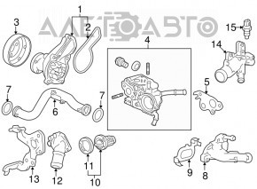 Corpul termostatului Honda HR-V 16-22