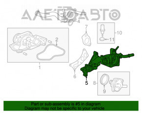 Корпус термостата Honda Accord 13-17 3.5