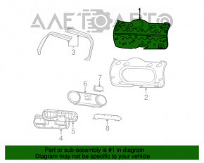 Capacul portbagajului inferior al Jeep Patriot 11-17 negru