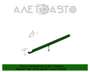 Bara dreapta Dodge Grand Caravan 11-20 structura