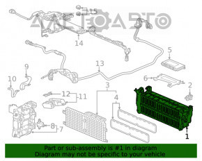 Аккумуляторная батарея ВВБ в сборе Honda Accord 18-22 2.0 hybrid 24к