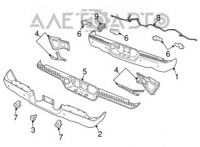 Parcare senzor spate Dodge Durango 11-15 fără inel.