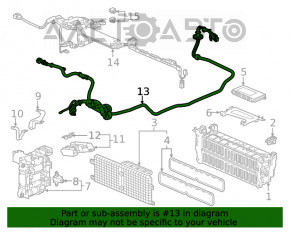 Проводка высоковольтная инвертер-батарея ВВБ Honda Accord 18-22 2.0 hybrid