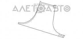 Capacul stâlpului central dreapta jos Jeep Grand Cherokee WK2 14-21