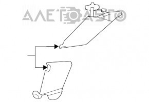 Capota stânga Chrysler 200 11-14 neagră