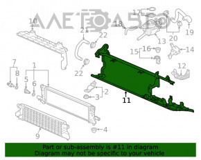 Grila radiatorului pentru invertorul Honda Accord 18-22 2.0 hibrid