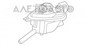 Расширительный бачок инвертора Honda Accord 18-22 2.0 hybrid, с крышкой