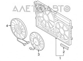 Ventilatorul de răcire dreapta pentru VW CC 08-17