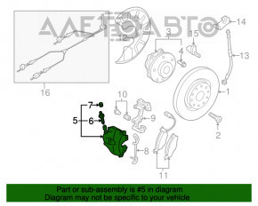 Suportul din față dreapta pentru VW Beetle 12-19