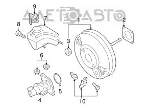 Главный тормозной цилиндр VW Jetta 11-18 USA