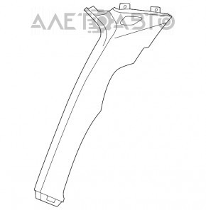 Capac spate stânga Chrysler 300 11- negru