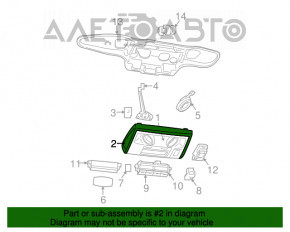 Plafonul de iluminare din față pentru Dodge Grand Caravan 11-20, gri, fără geamăn