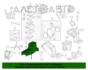 Consola centrală cu cotieră și suporturi pentru pahare pentru Jeep Compass 11-16 bej