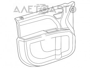 Capacul usii, cartela frontala stanga Dodge Journey 11- negru