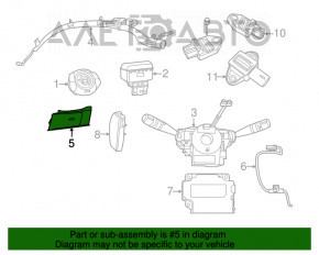 Airbag-ul genunchiului pentru șofer, stânga, Fiat 500 12-19.