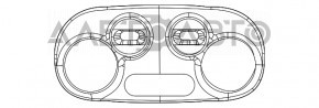 Управление климат-контролем Fiat 500 12-19, надлом