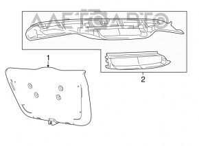 Capac portbagaj Fiat 500 12-19 negru