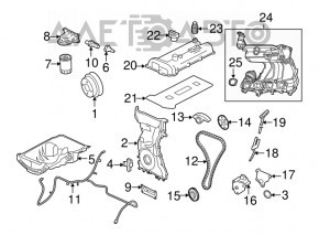 Шестерня распредвала выпуск Ford Fusion mk5 13- 2.5 звездочка