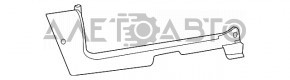 Capac prag dreapta fata Fiat 500 12-19 negru