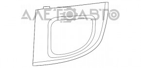 Capacul farului de ceata dreapta Fiat 500 12-17, cu zgarieturi