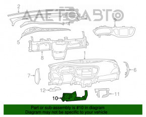 Накладка колени водителя Dodge Dart 13-16 черн