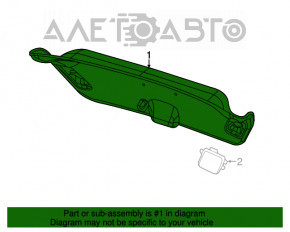 Capacul portbagajului Dodge Dart 13-16 negru