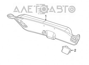 Capacul portbagajului Dodge Dart 13-16 negru