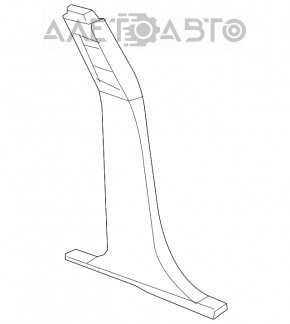 Capacul stâlpului central dreapta Chrysler 200 11-14 bej