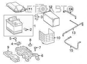 Terminal negativ pentru baterie VW Tiguan 09-17