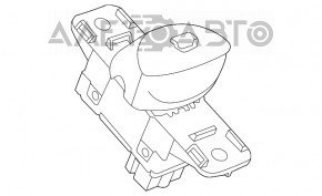 Controlul geamului electric din față, stânga, pentru Fiat 500 12-19, negru