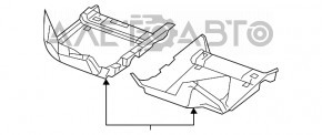 Покрытие пола левое Chrysler 200 15-17 черн